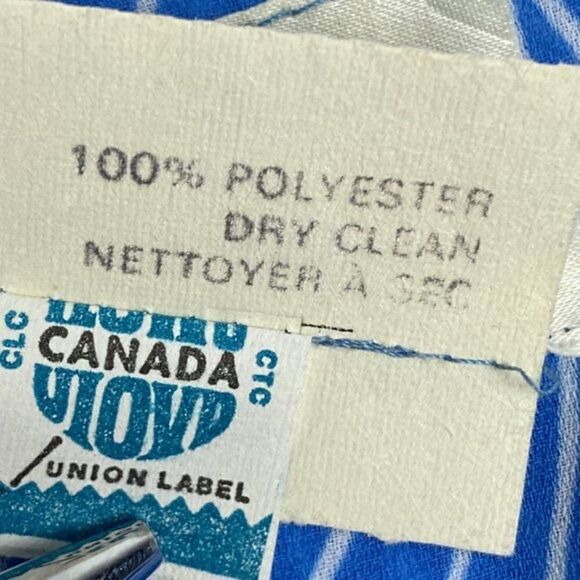 MISSY HOUSE Vintage Blue Floral Hibiscus Pleated Front Belted Dress US 17-18 - Picture 13 of 14